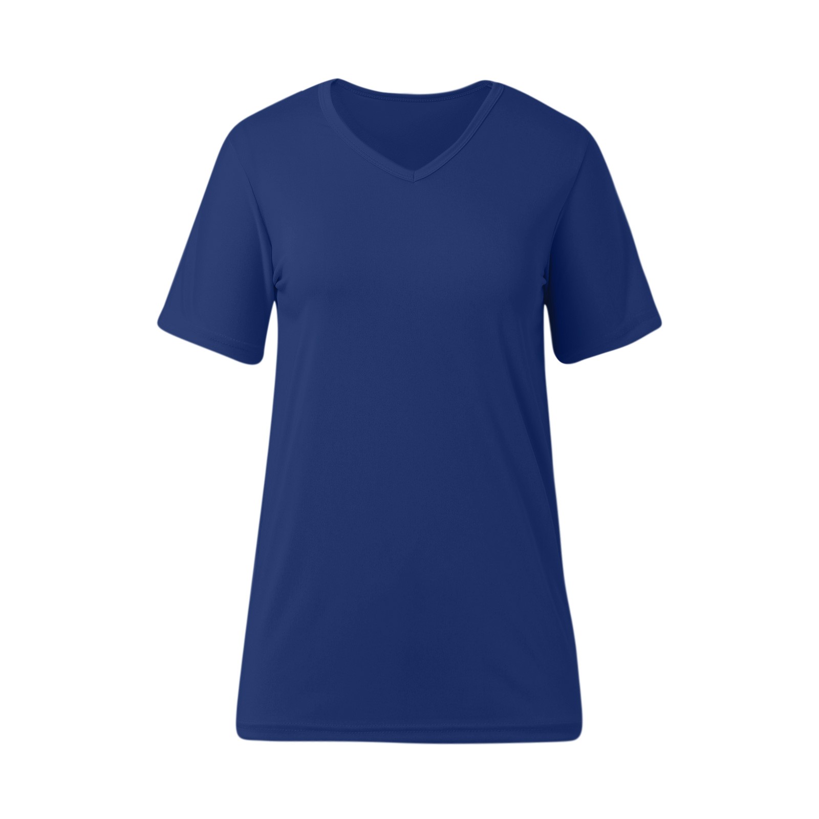 thumbnail image 4 of Top de manga corta con escote en V profundo para mujer - Blusa holgada informal de color liso, poliéster/spandex/algodón, S-XXL, moderna/para discoteca/playa, 4 of 5